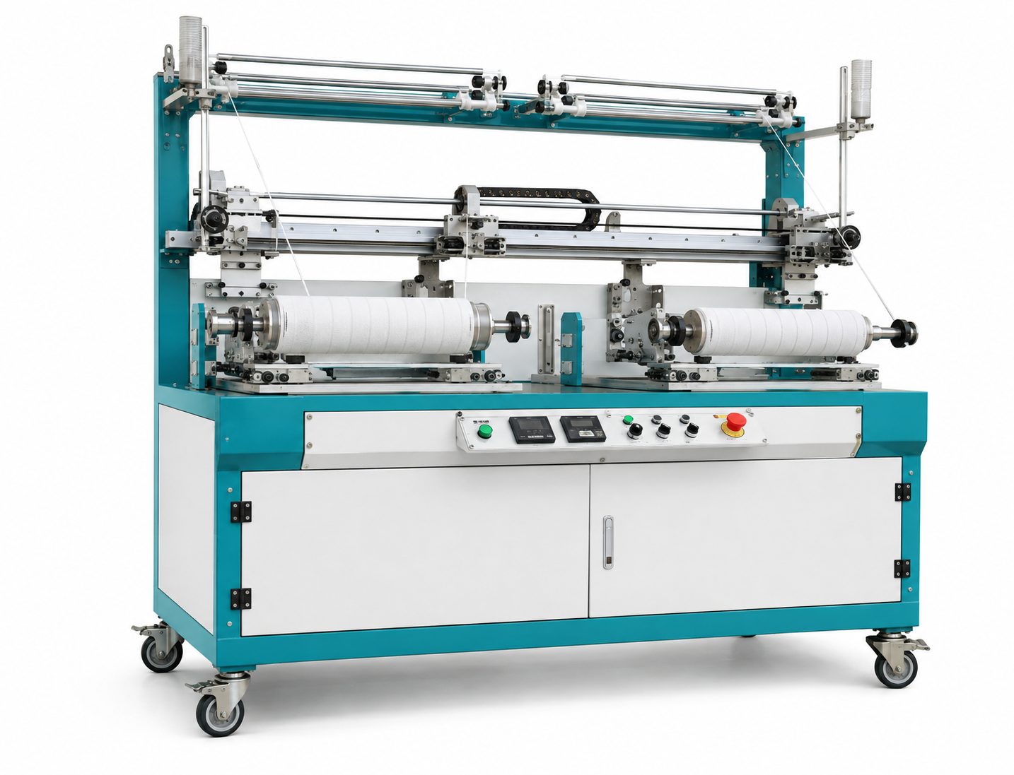 Cabinet-format modern string wound filter cartridge making machine
