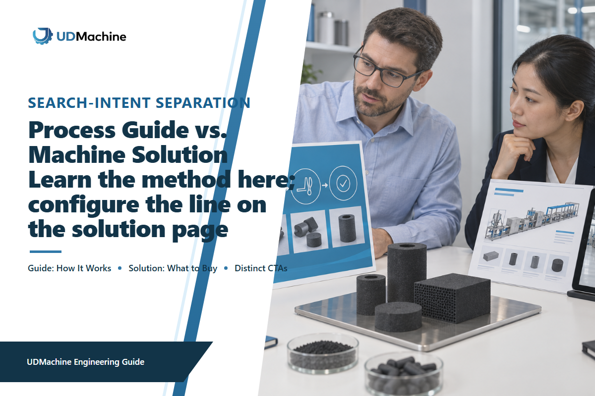 Buyer and engineer comparing a CTO process guide with a separate production-line configuration sheet