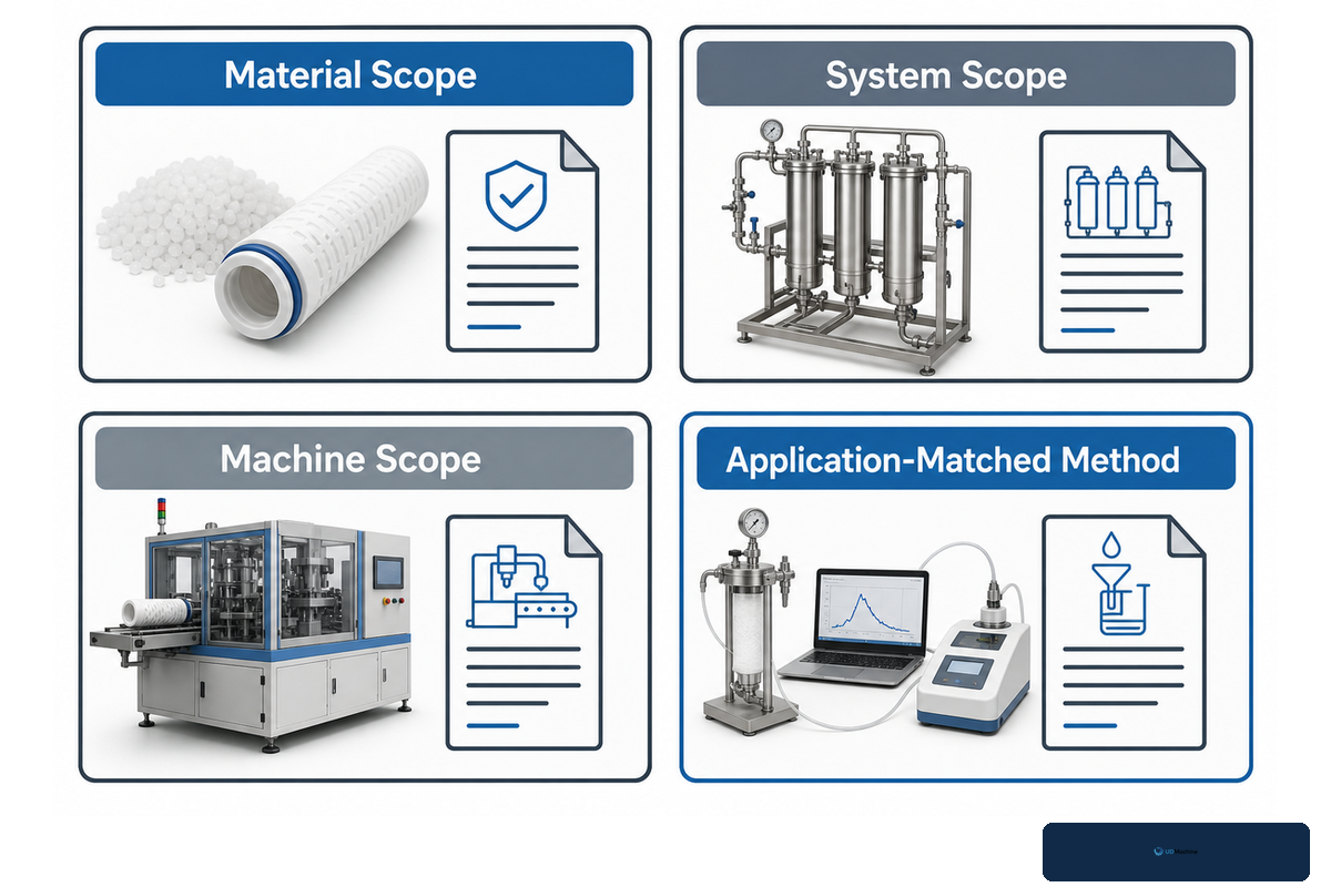 Which Standards Attach to the Machine, Filter Media, and Finished Cartridge? — UDTECH