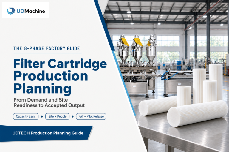 Filter Cartridge Production Planning: 8-Phase Guide