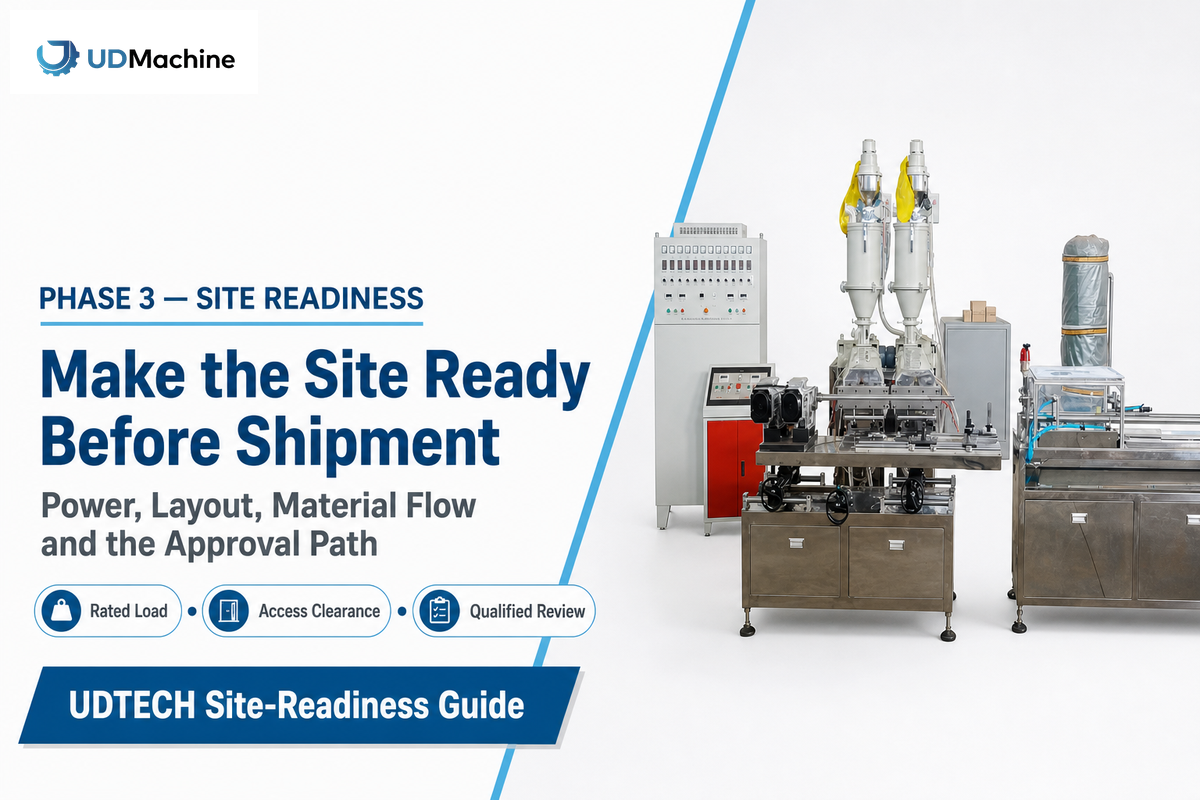 Phase 3: Site and Utility Readiness Before the Line Arrives — UDTECH