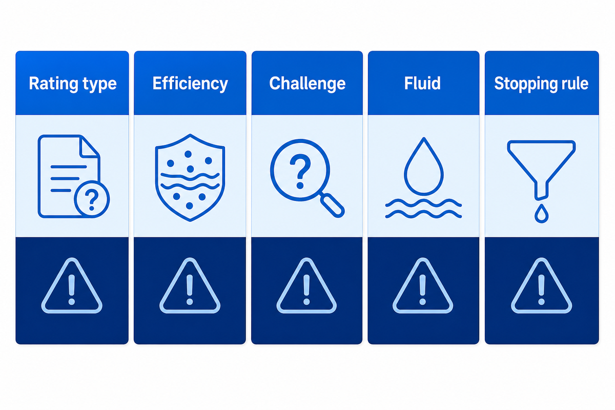 How to choose micron rating, nominal vs absolute, and end-use boundary — UDTECH