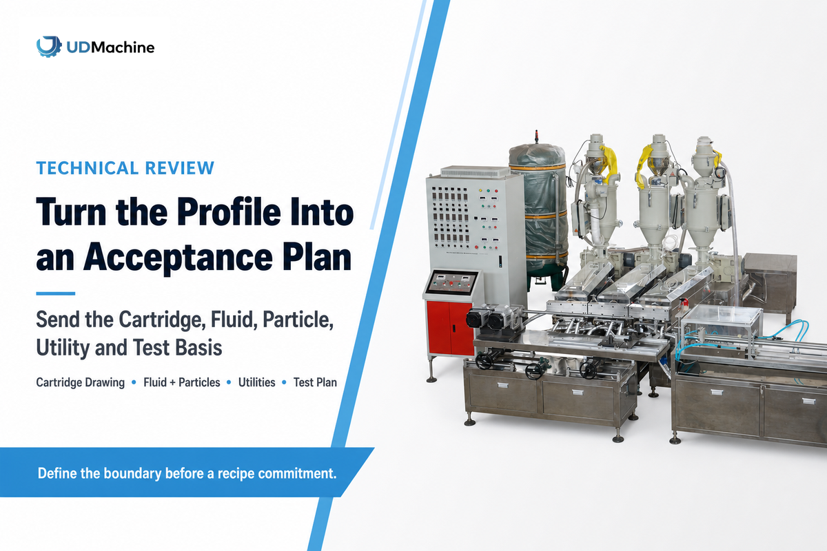 Turn the profile into an acceptance plan — UDTECH