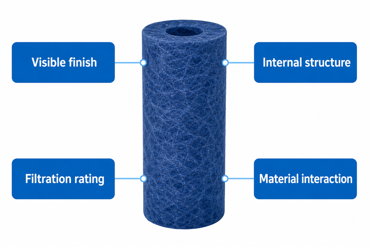 What surface finish means on a melt-blown filter cartridge — Suzhou UDTECH Technology Co., Ltd.