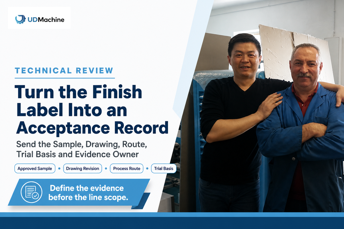 Turn the finish label into an acceptance record — Suzhou UDTECH Technology Co., Ltd.