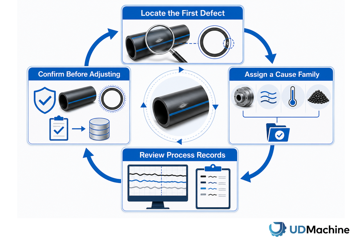 The 12-Row Symptom-Cause-Check Trace Matrix — UDTECH