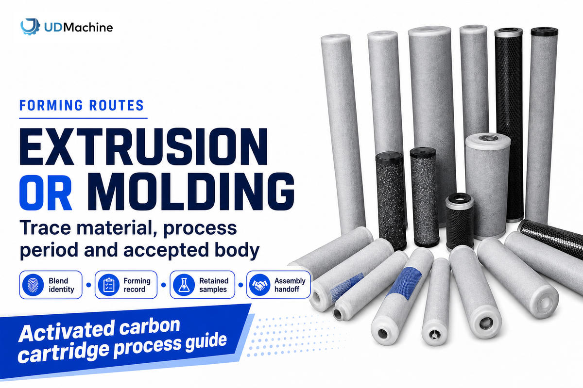 Extrusion and molding need material and process-period traceability; UDTECH CTO process page.