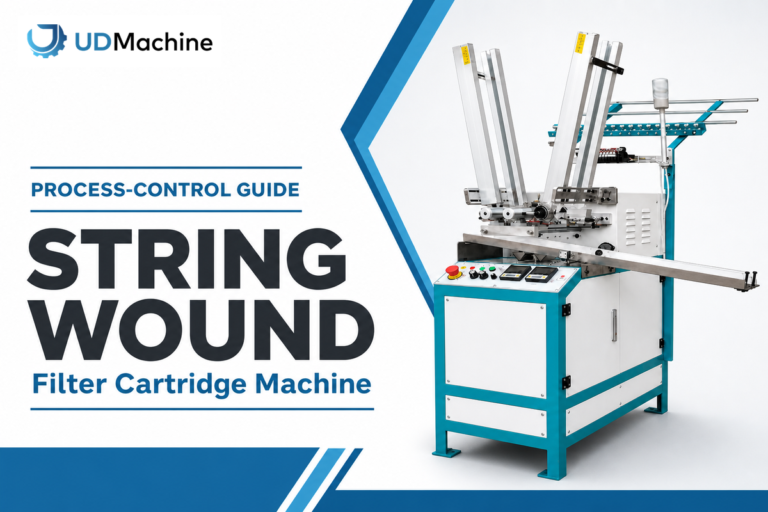 String-wound filter cartridge machine in a UDMachine process-control guide